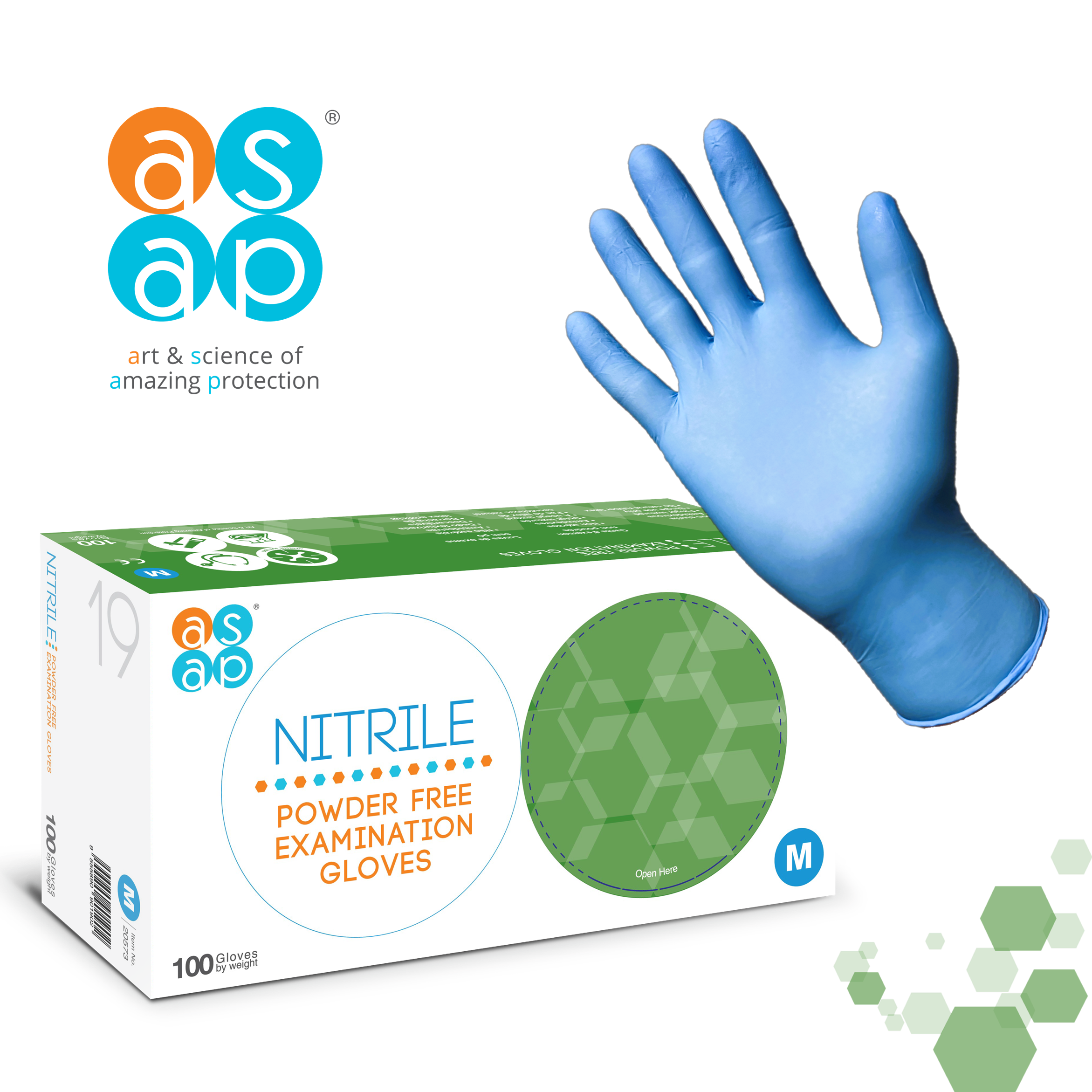 ASAP Nitril Handschuhe - BLAU